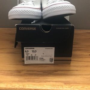 BRAND NEW WITH BOX! Hightop white converse